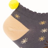 Calcetín Algodón Mujer Ped St Reno Gris Azaleia