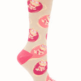 Calcetín Algodón Mujer C Cat Beige/Crudo Azaleia