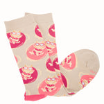 Calcetín Algodón Mujer C Cat Beige/Crudo Azaleia