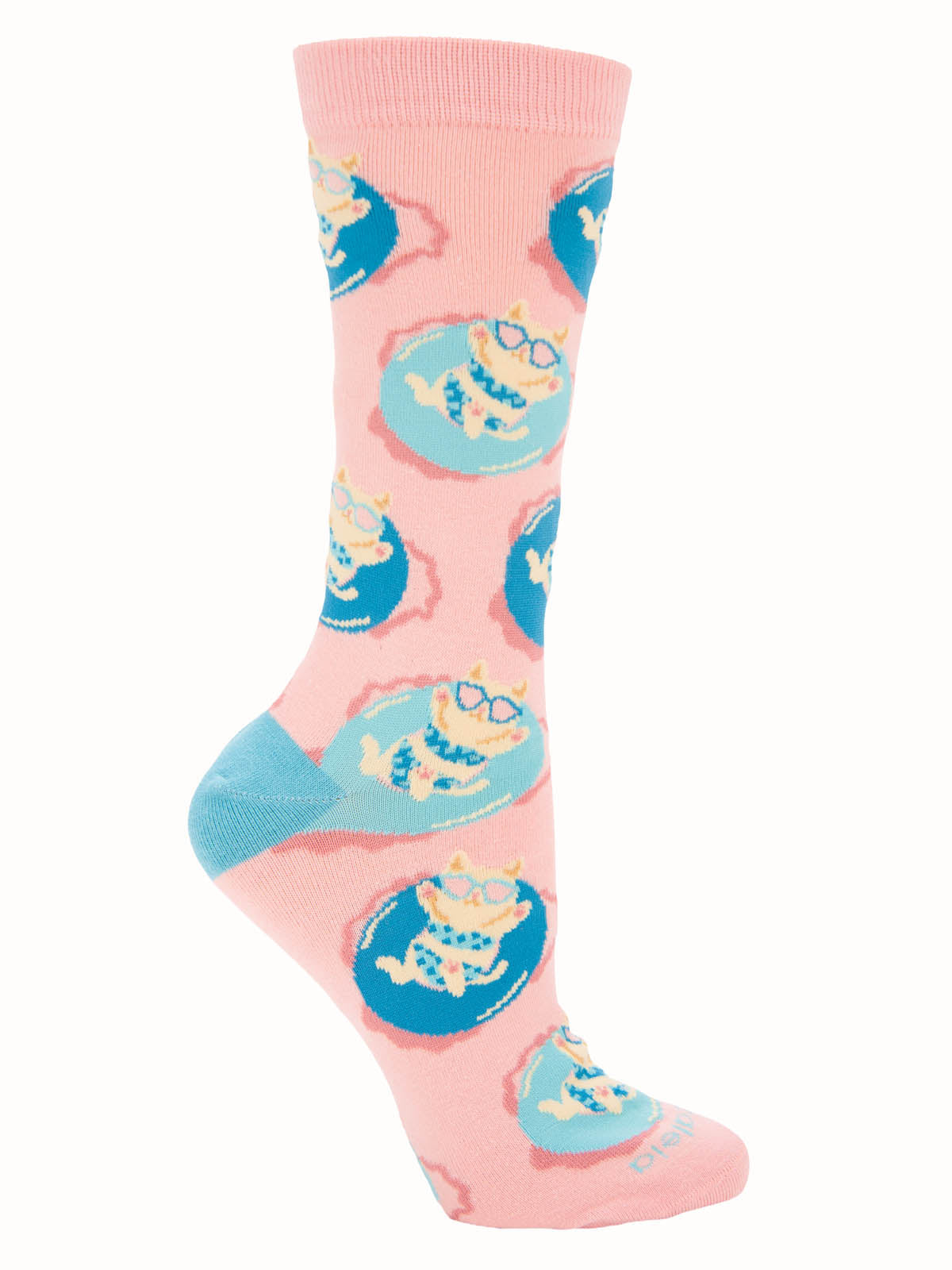 Calcetín Algodón Mujer C Cat Rosado Azaleia