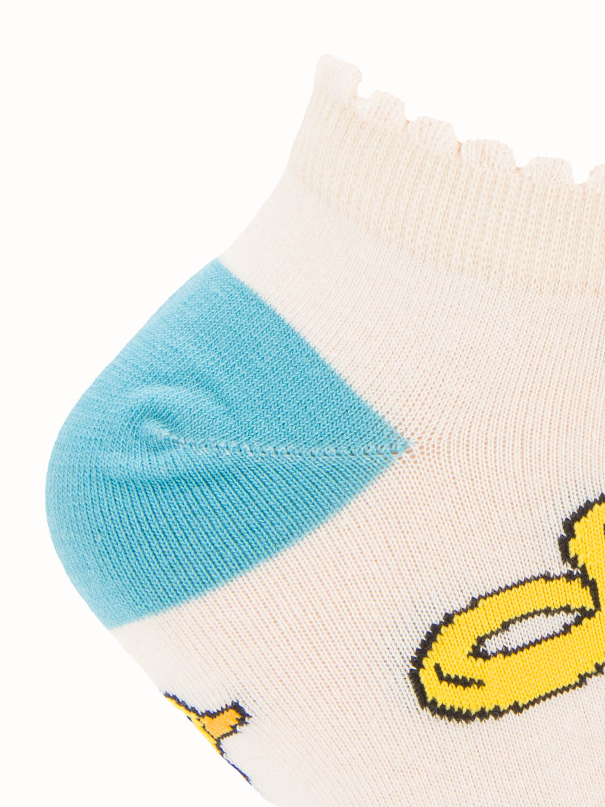 Calcetín Algodón Mujer Ped Ducky Beige/Crudo Azaleia