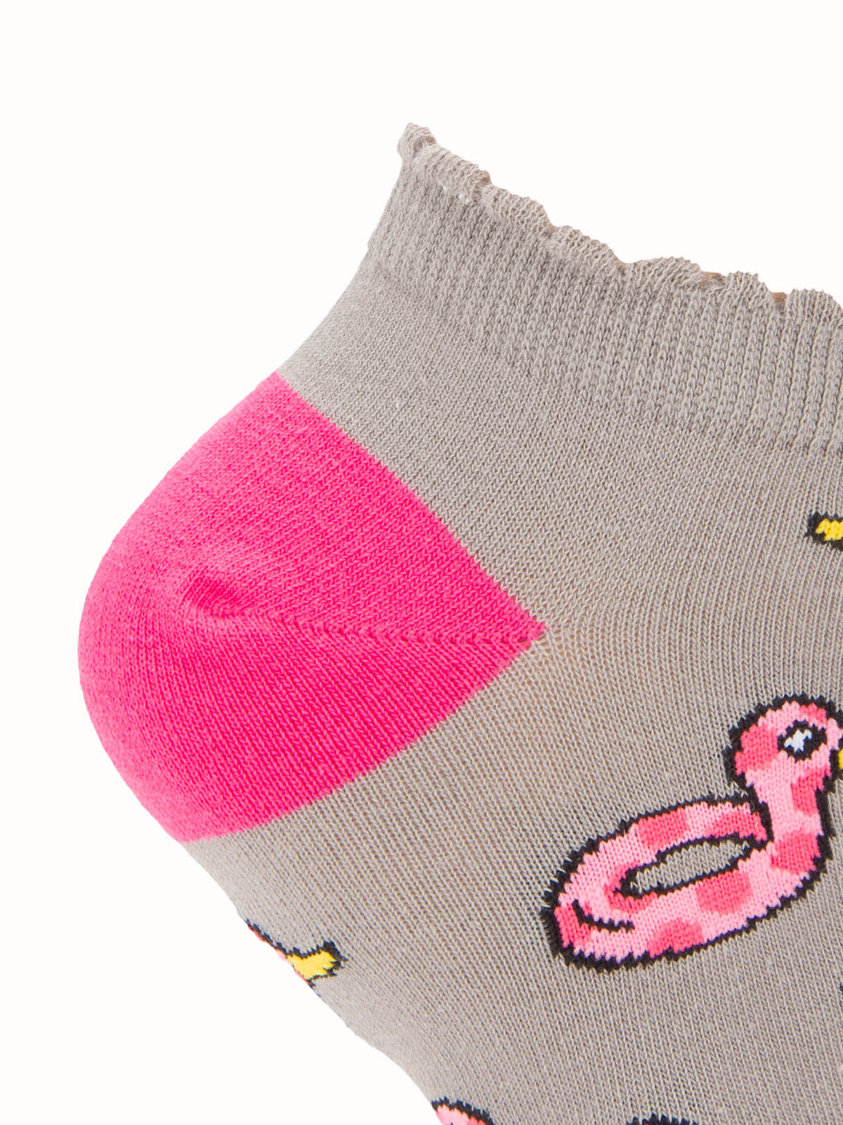 Calcetín Algodón Mujer Ped Ducky Gris Azaleia