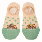 Calcetín Algodón Mujer Cute Dog Beige/Crudo Azaleia