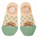 Calcetín Algodón Mujer Cute Dog Beige/Crudo Azaleia