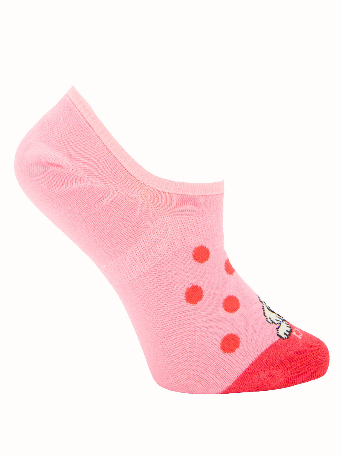 Calcetín Algodón Mujer Inv Cute Dog Rosado Azaleia