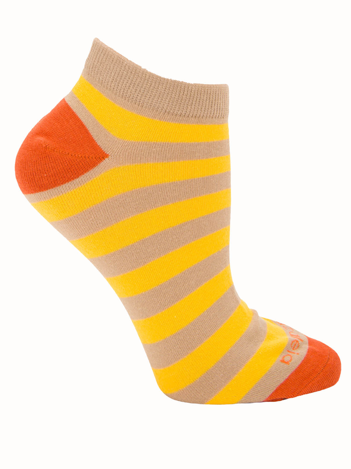 Calcetín Algodón Mujer Ped Line Café Azaleia