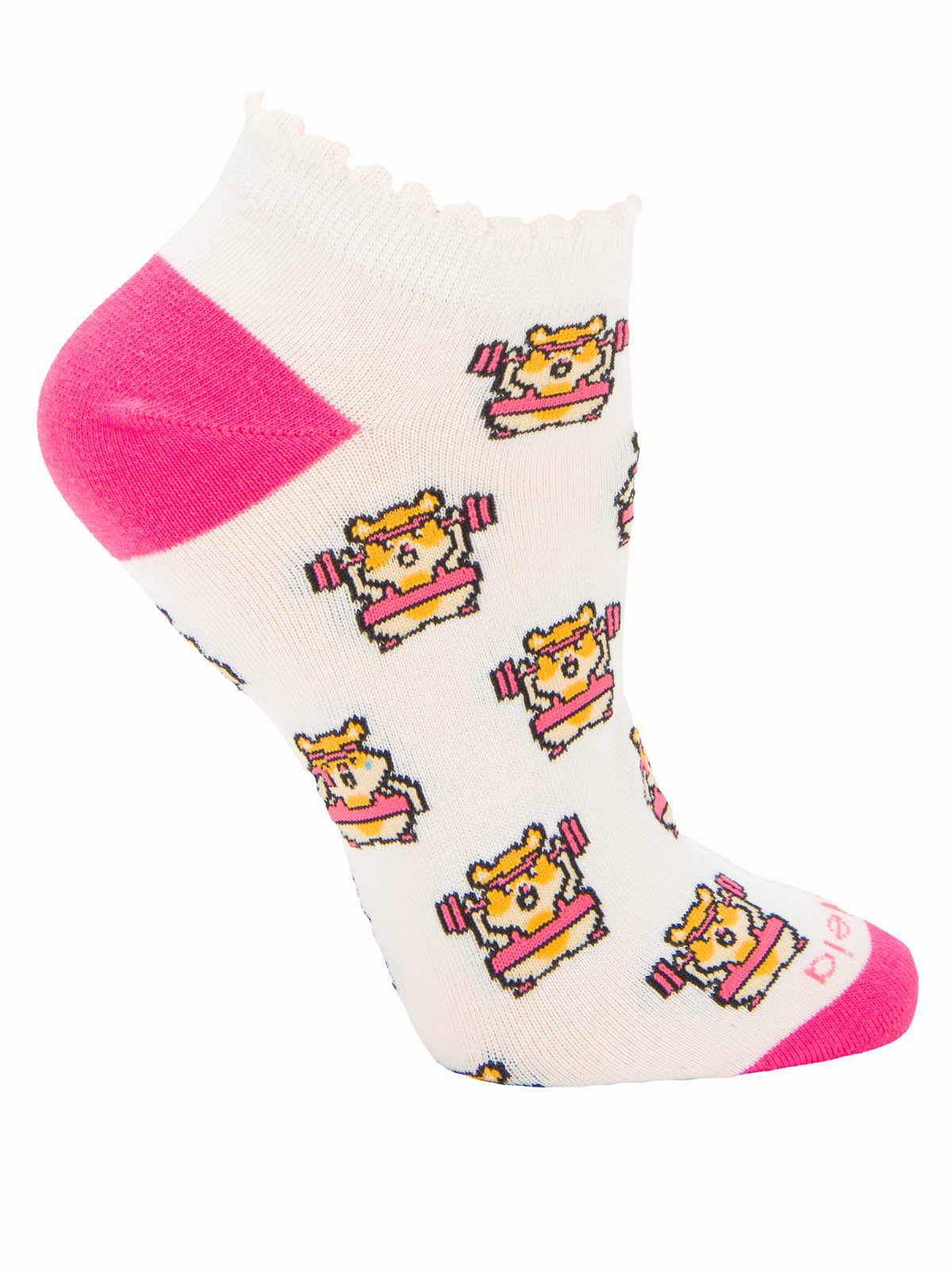 Calcetín Algodón Mujer Ped St Hamster Blanco Azaleia