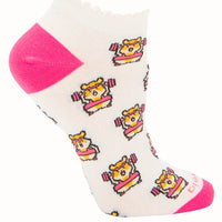 Calcetín Algodón Mujer Ped St Hamster Blanco Azaleia