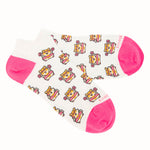 Calcetín Algodón Mujer Ped St Hamster Blanco Azaleia