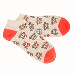 Calcetín Algodón Mujer Ped Hamster Beige/Crudo Azaleia