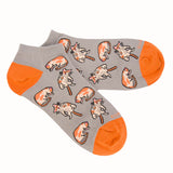 Calcetín Algodón Mujer Ped Gatus Gris Azaleia