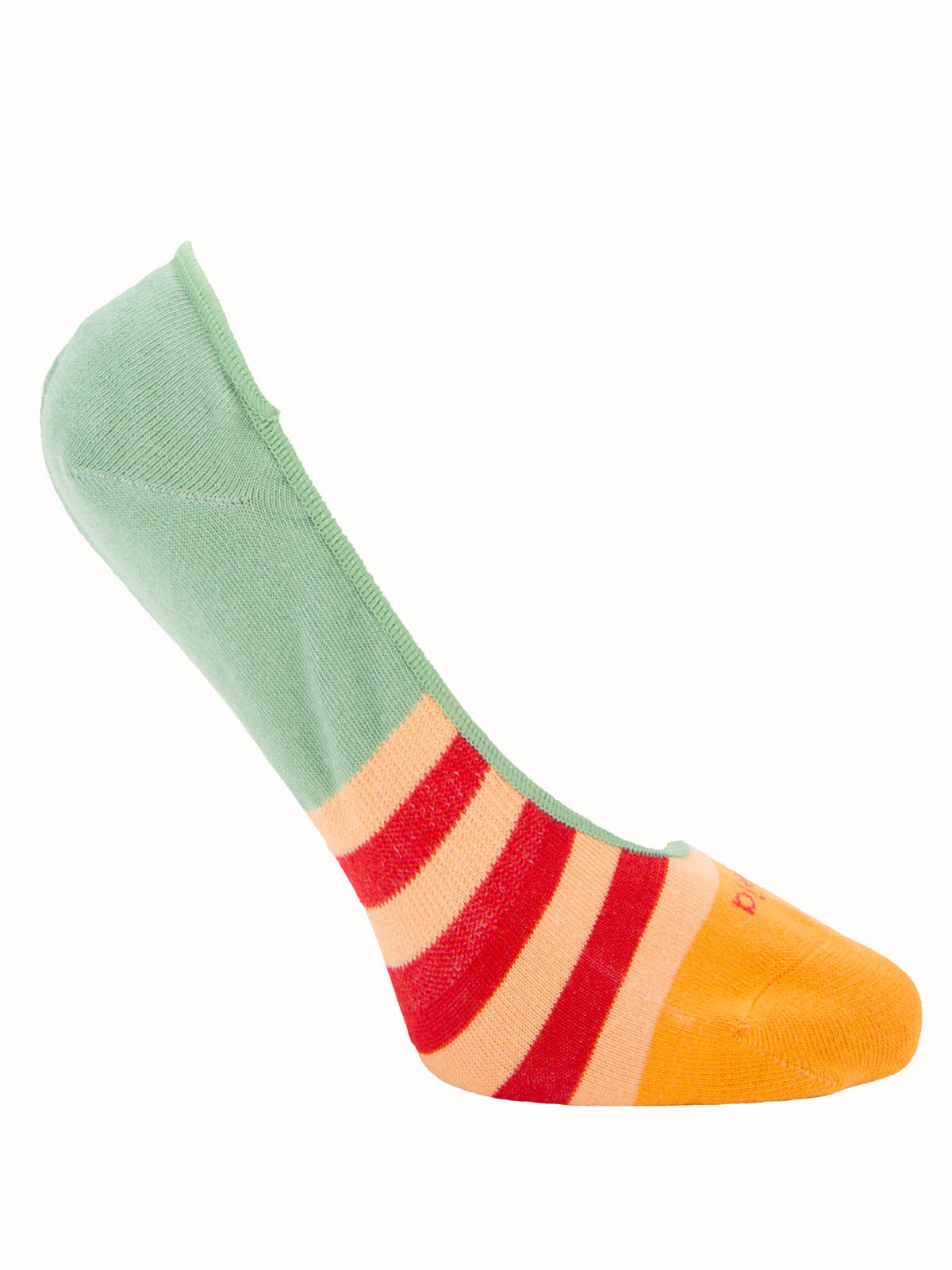 Calcetín Algodón Mujer Inv Rayuela Naranjo Azaleia