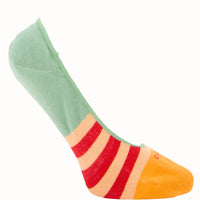 Calcetín Algodón Mujer Inv Rayuela Naranjo Azaleia