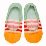 Calcetín Algodón Mujer Inv Rayuela Naranjo Azaleia