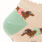 Calcetín Algodón Mujer Ped Swimdog Beige/Crudo Azaleia