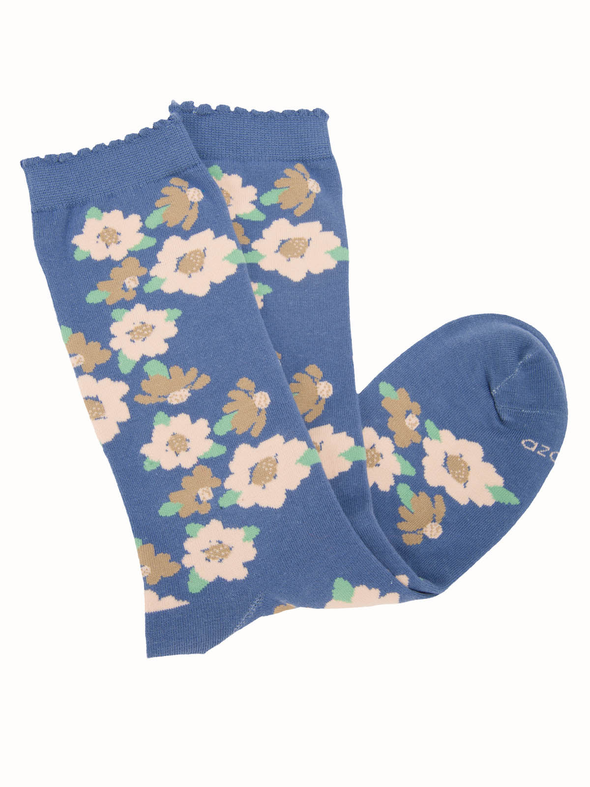 Calcetín Algodón Mujer C St Flori Azul Azaleia