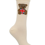Calcetín Algodón Mujer C St Uk Bear Beige/Crudo Azaleia