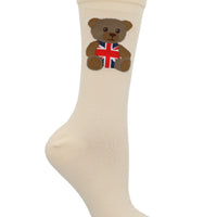 Calcetín Algodón Mujer C St Uk Bear Beige/Crudo Azaleia