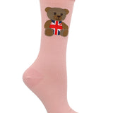 Calcetín Algodón Mujer C St Uk Bear Rosado Azaleia