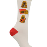 Calcetín Algodón Mujer C St Capibara Beige/Crudo Azaleia