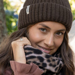 Gorro Poliéster Mujer West Beanie Café Azaleia
