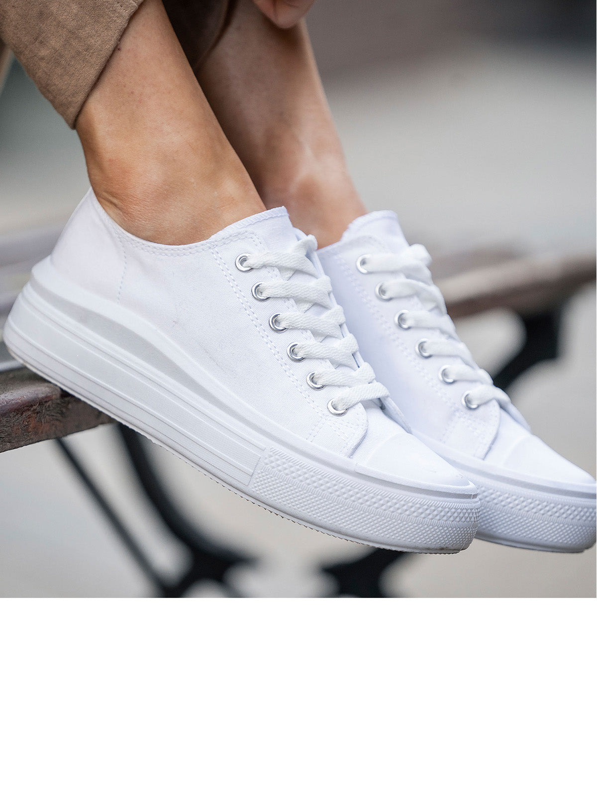 Zapatilla Mujer Lona Blanco Azaleia