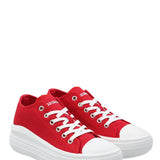 Zapatilla Mujer Lona Rojo Azaleia