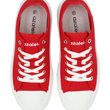 Zapatilla Mujer Lona Rojo Azaleia