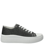 Zapatilla Mujer Lona Negro Azaleia