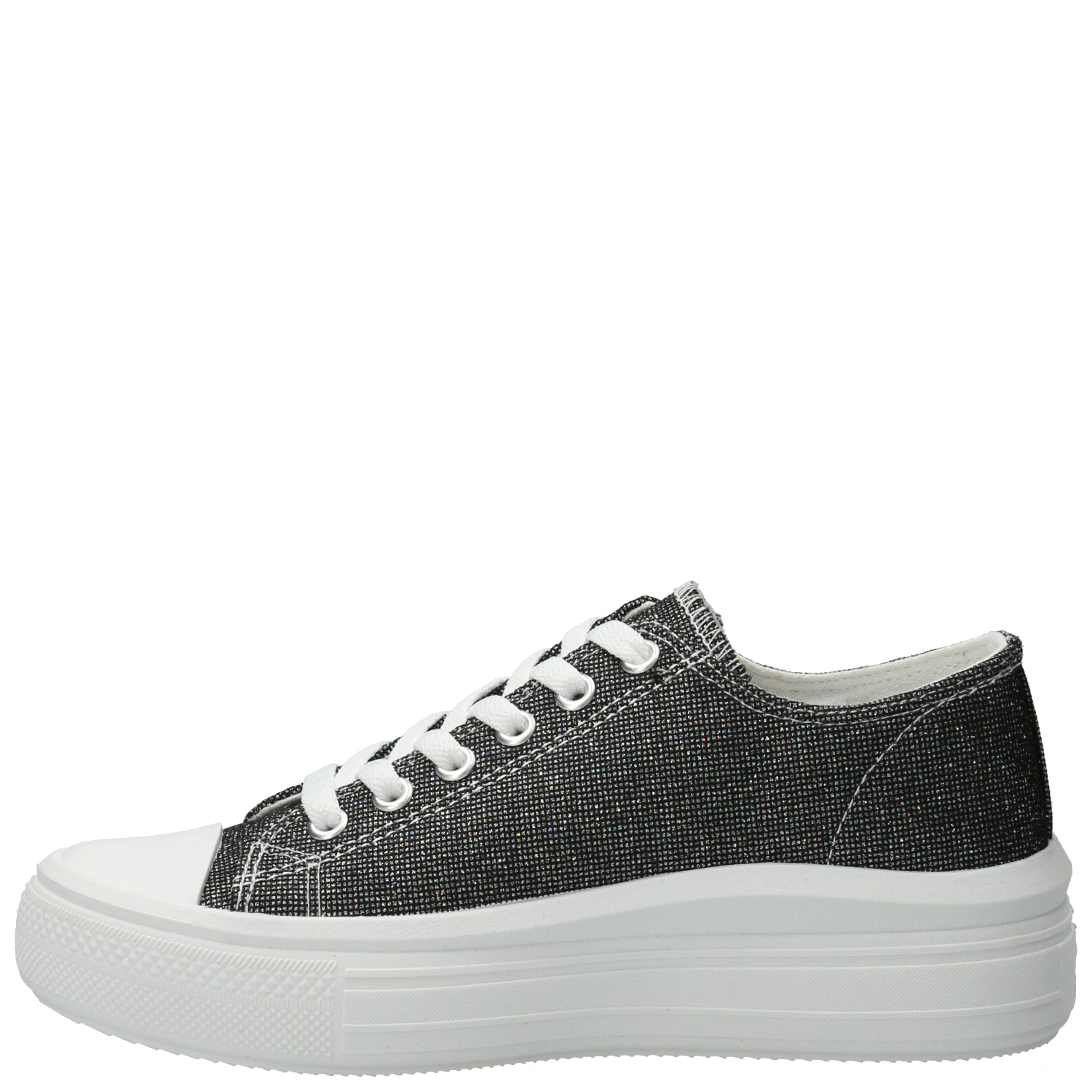 Zapatilla Mujer Lona Negro Azaleia