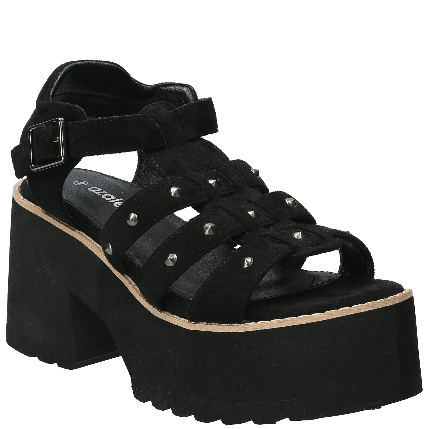 Sandalia Mujer Iliana Negro Azaleia