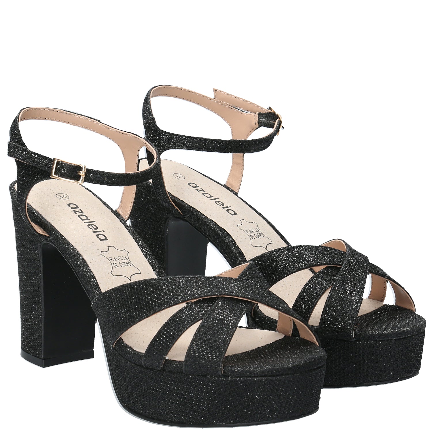 Sandalia Mujer Odelia Negro Azaleia