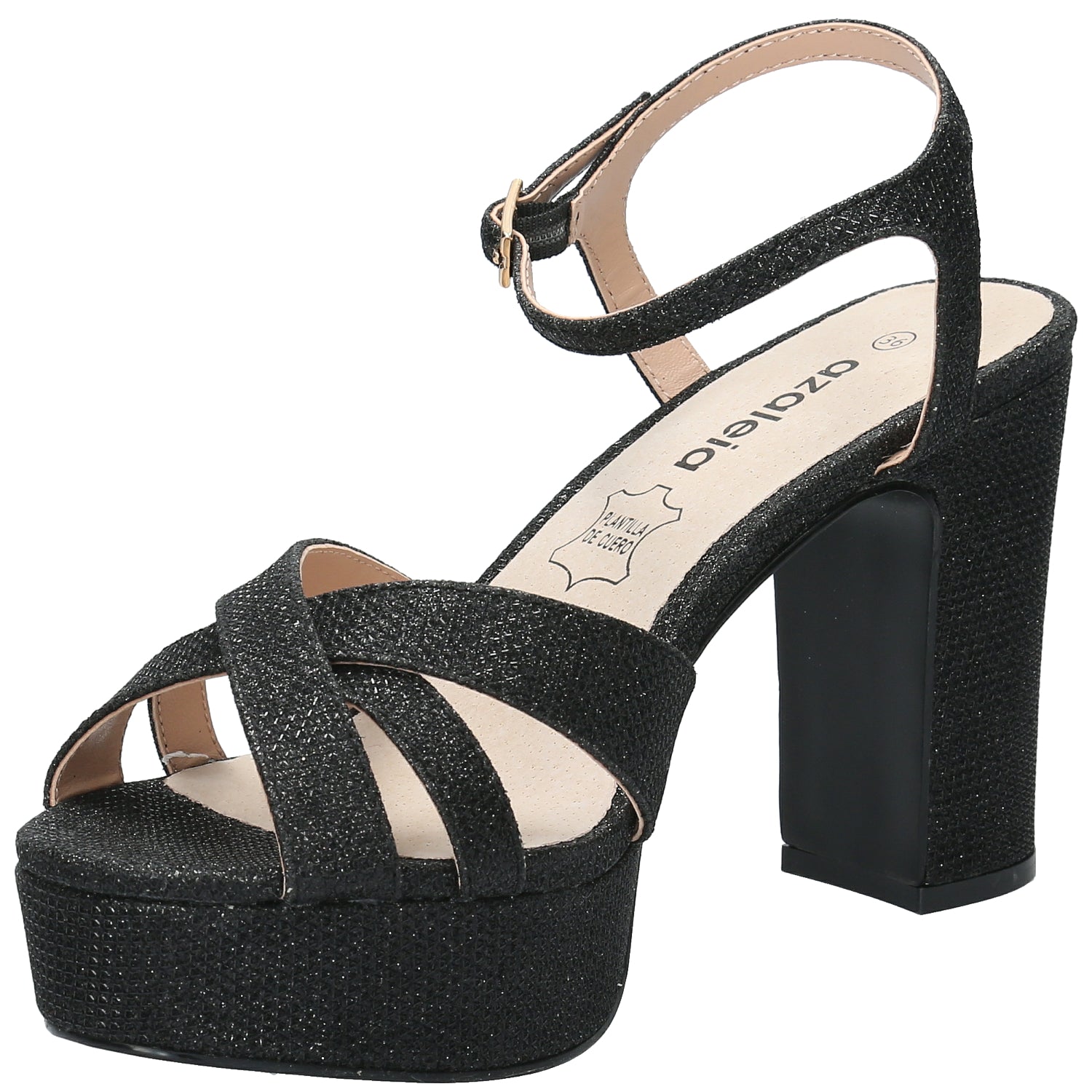 Sandalia Mujer Odelia Negro Azaleia