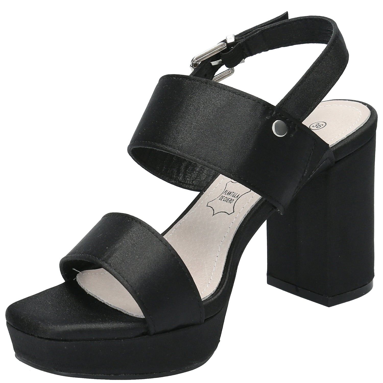 Sandalia Mujer Tobey Negro Azaleia