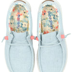 Zapatilla Mujer Benedetto Hey Dude Celeste Azaleia