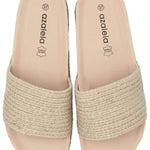 Sandalia Mujer Emilia Beige Azaleia