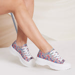 Zapatilla Mujer Bento Denim Floral Azaleia