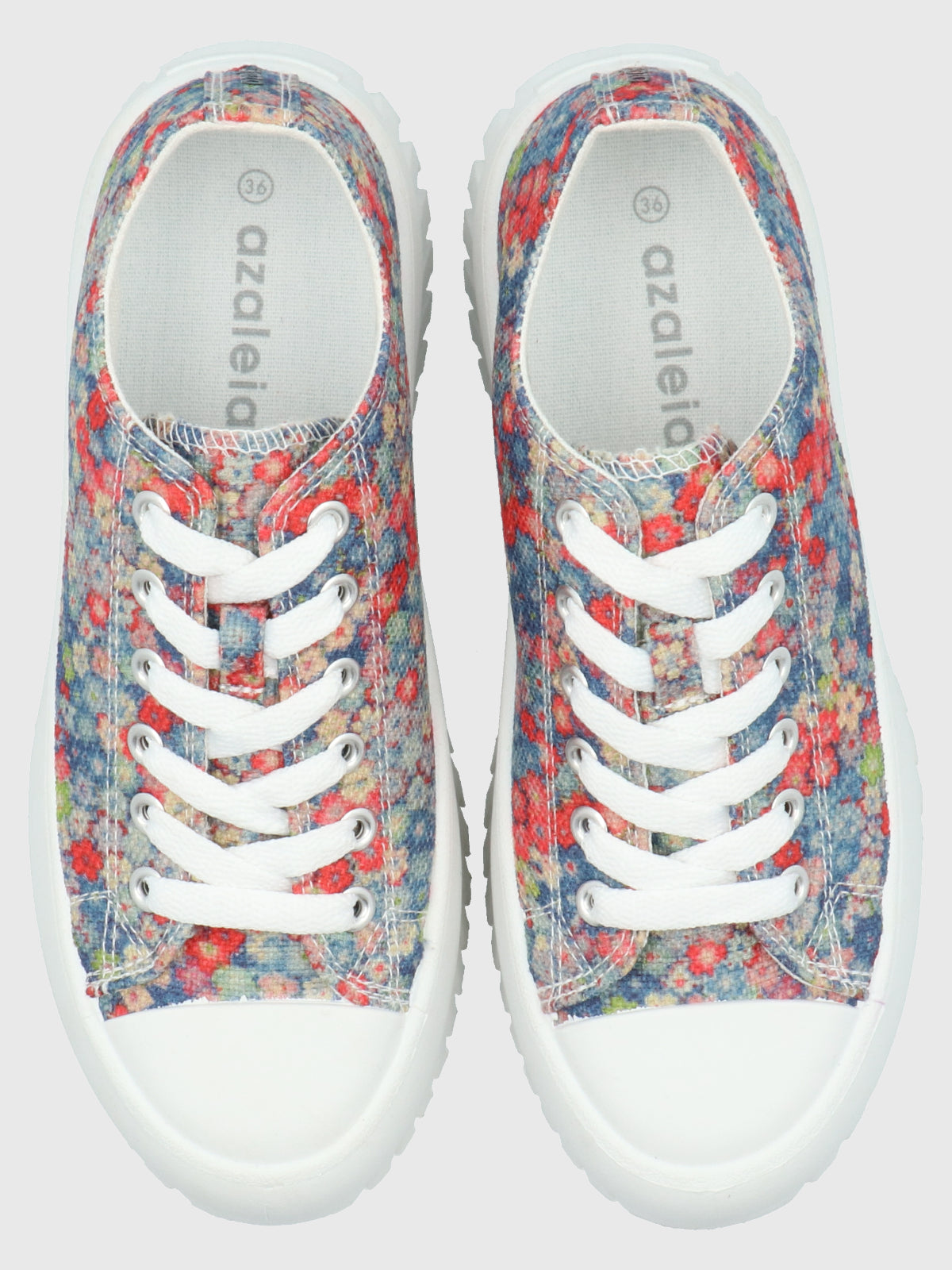 Zapatilla Mujer Bento Denim Floral Azaleia