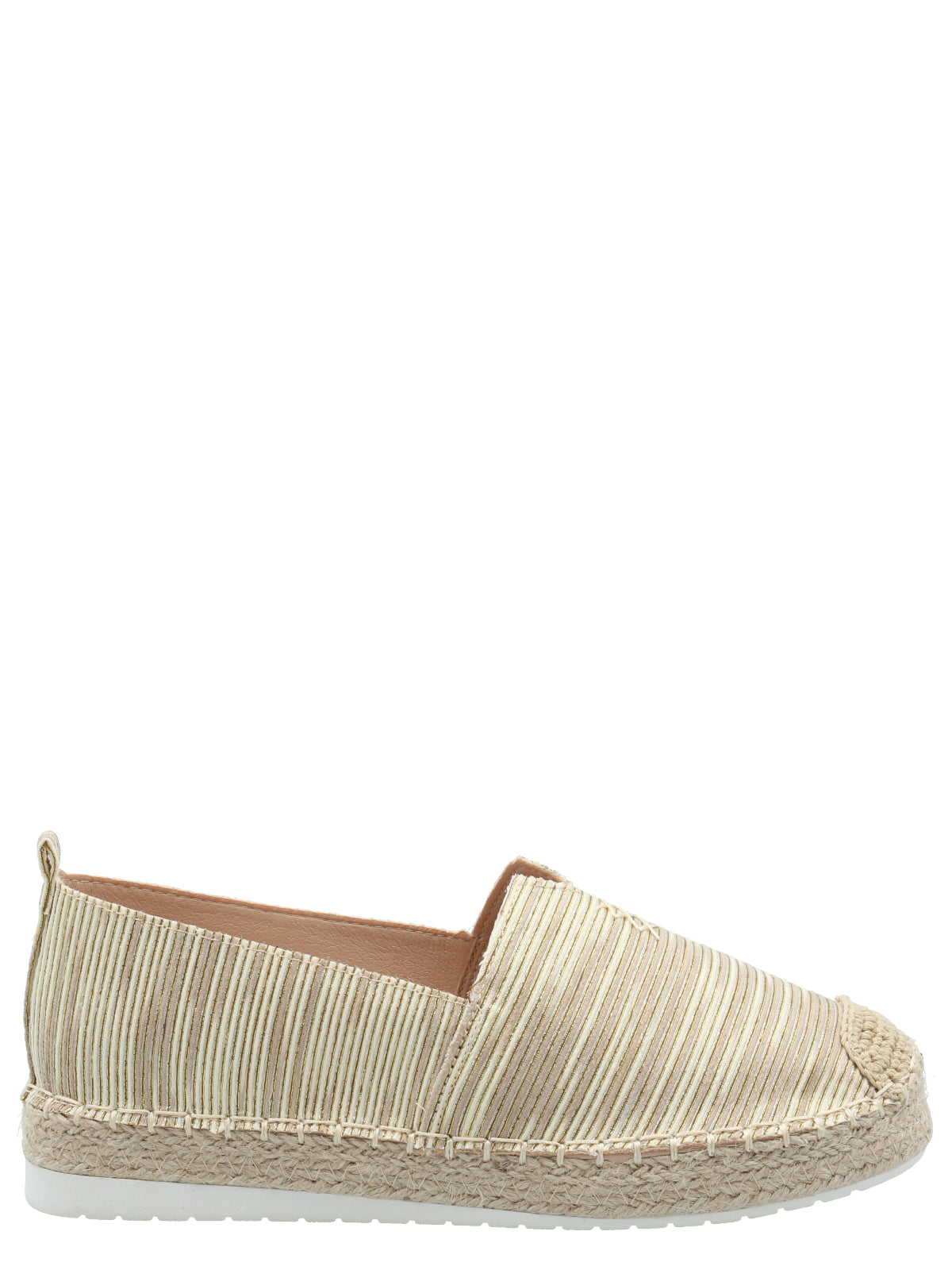 Alpargata Mujer Alessio Beige Listado Azaleia