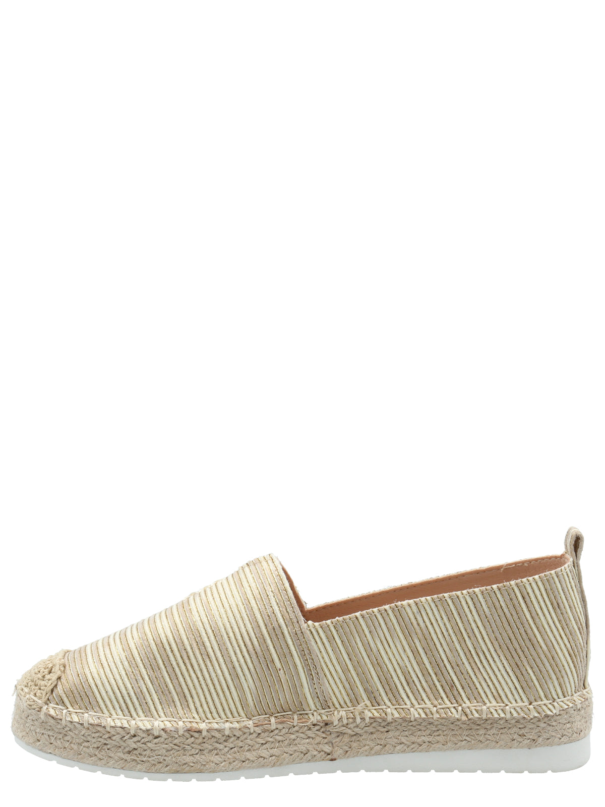 Alpargata Mujer Alessio Beige Listado Azaleia