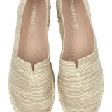 Alpargata Mujer Alessio Beige Listado Azaleia