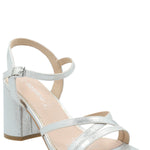 Sandalia Mujer Carlo Plateado Azaleia