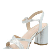 Sandalia Mujer Carlo Plateado Azaleia
