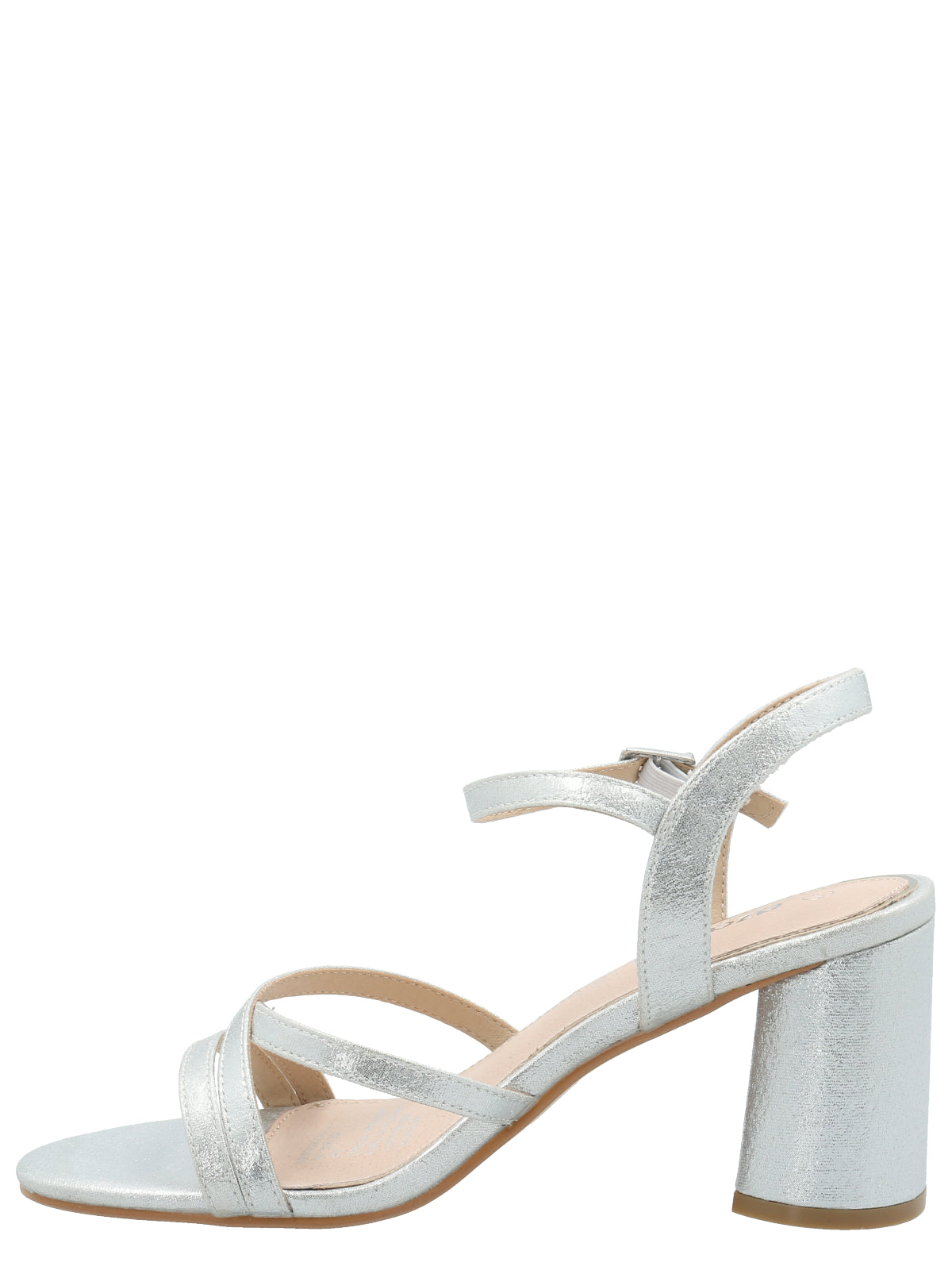 Sandalia Mujer Carlo Plateado Azaleia