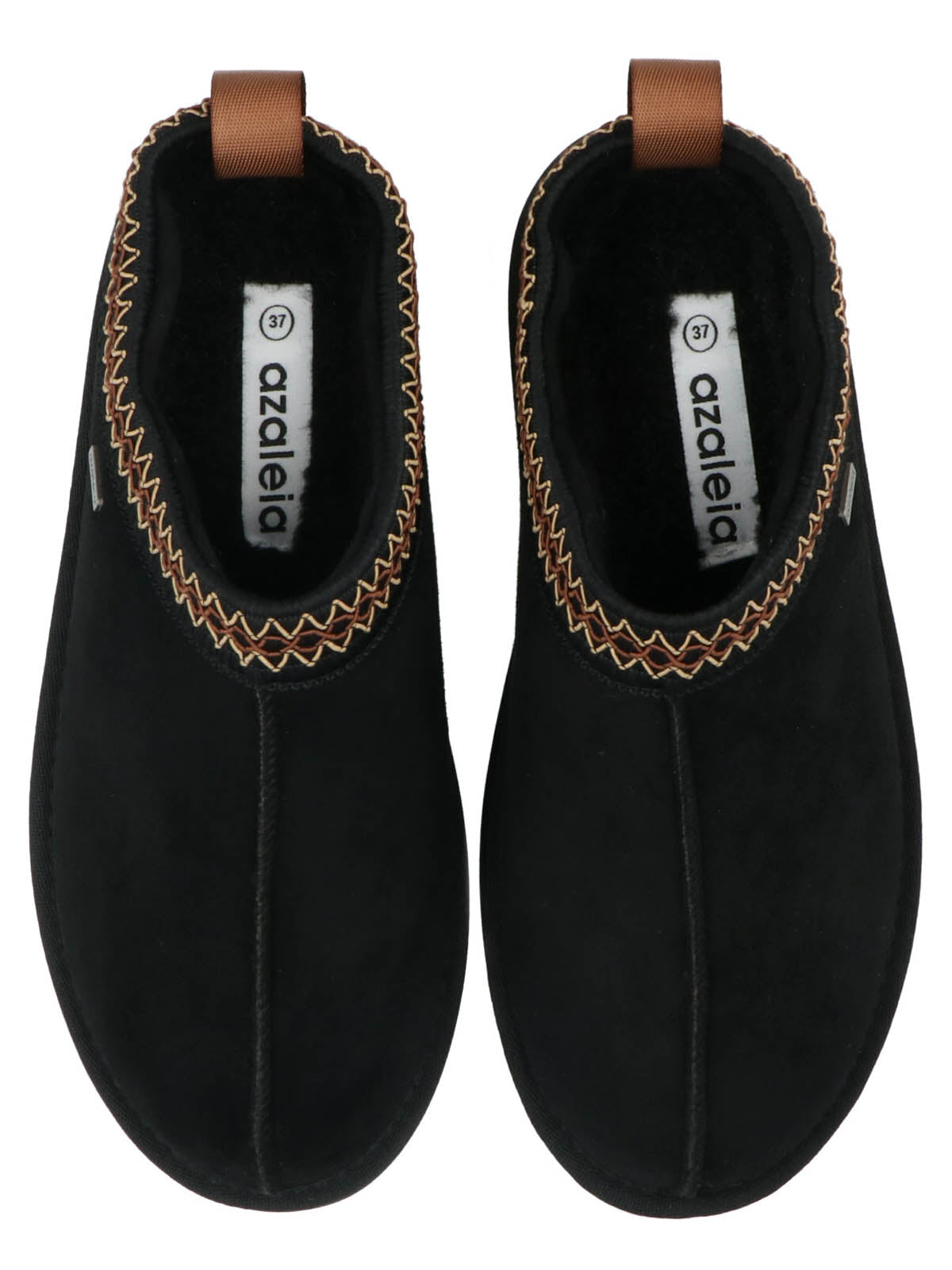 Pantufla Mujer Luton Negro Azaleia