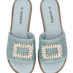 Sandalia Mujer Yan Celeste Azaleia