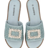 Sandalia Mujer Yan Celeste Azaleia