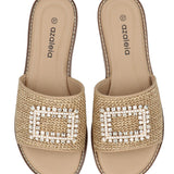 Sandalia Mujer Yan Camel Azaleia