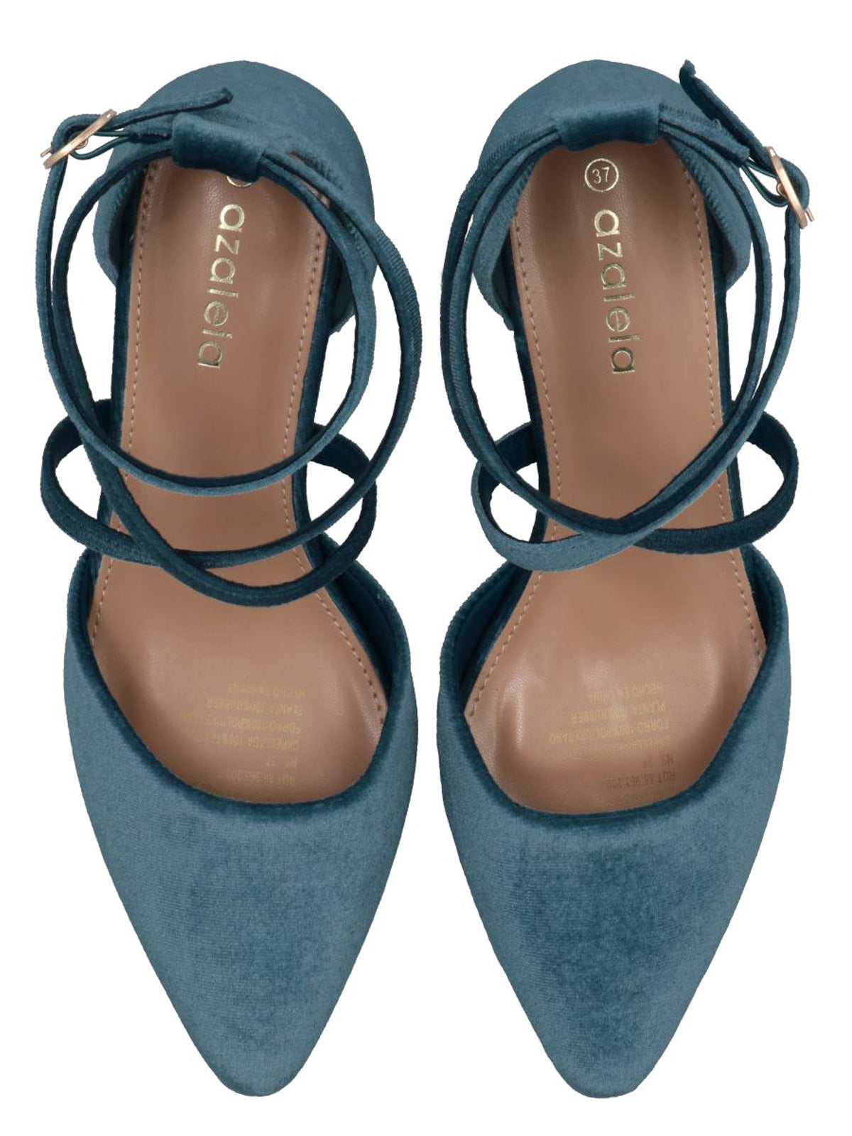 Zapato Mujer Elegance Azul Petróleo Azaleia