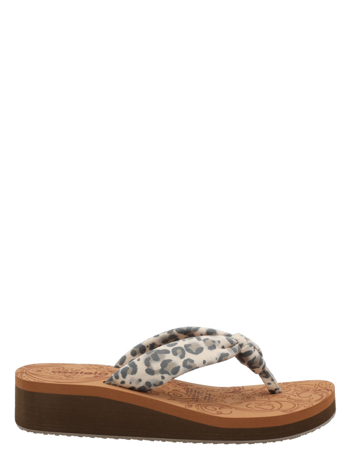 Hawaiana Mujer Zinaria Beige Leopardo Azaleia